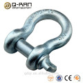 Galvanized screw safety pin anchor g209 crane small shackle hardware 3/8
